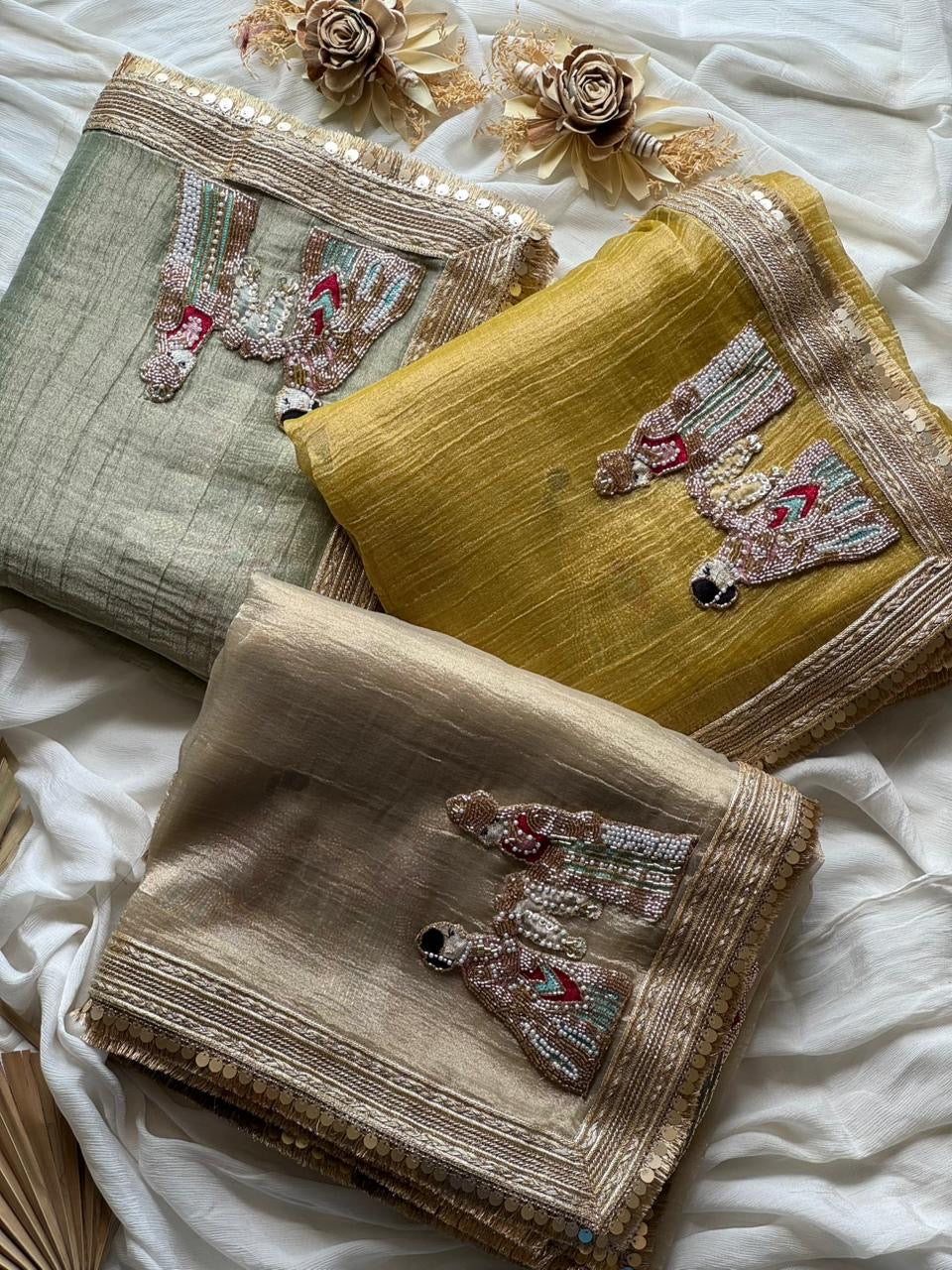 Pure soft Banarasi tissue silk saree
