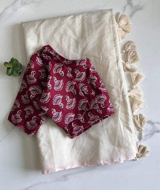 Chanderi cotton saree