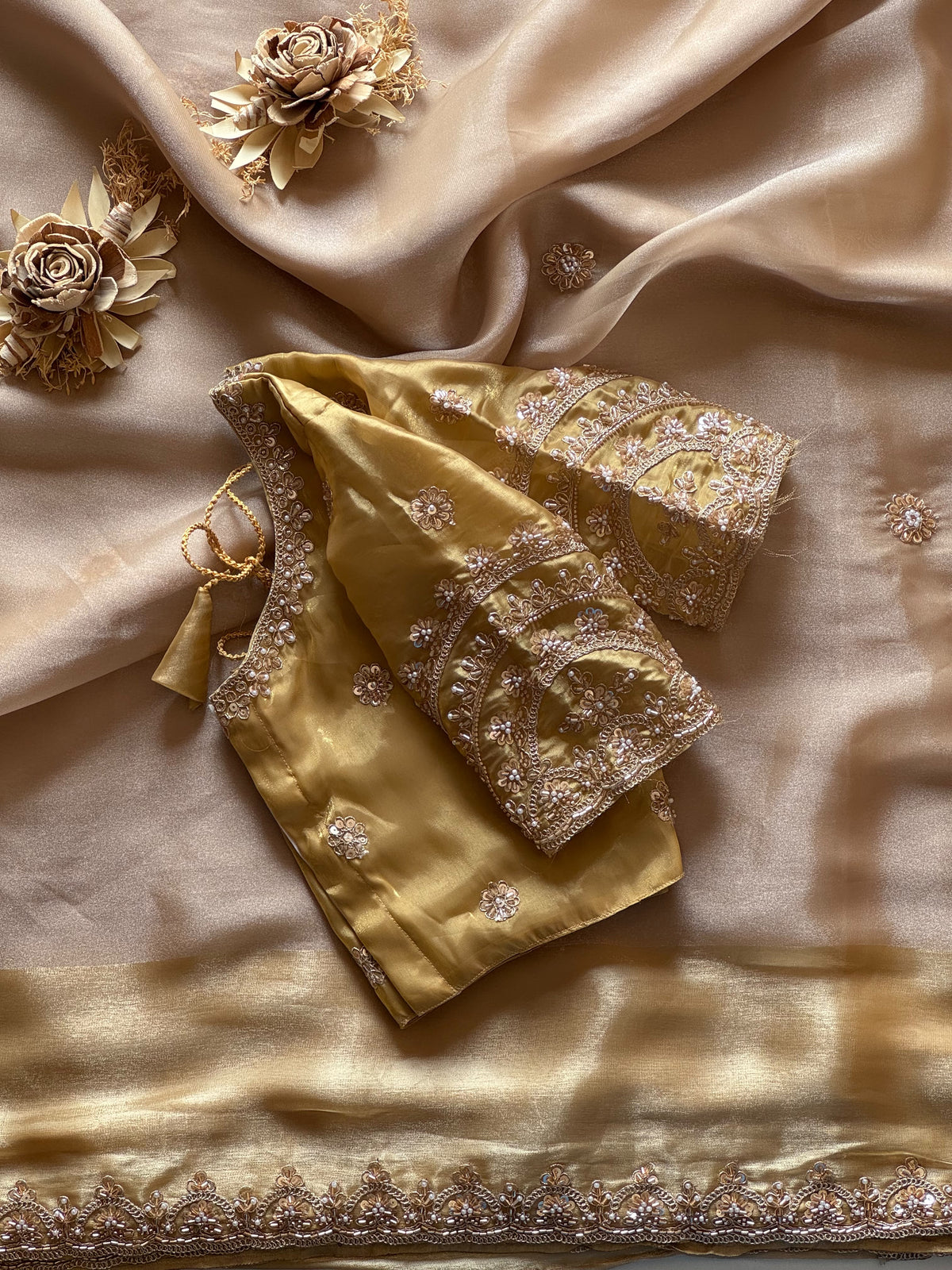 Space silk saree