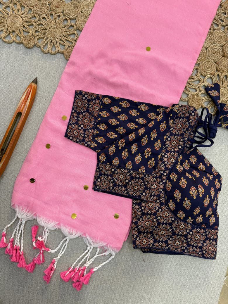 KHADI COTTON With Gini Work