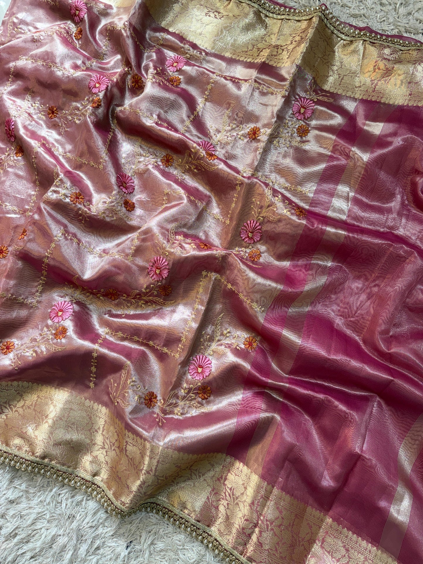 Banarasi Glass Tissue Soft Saree