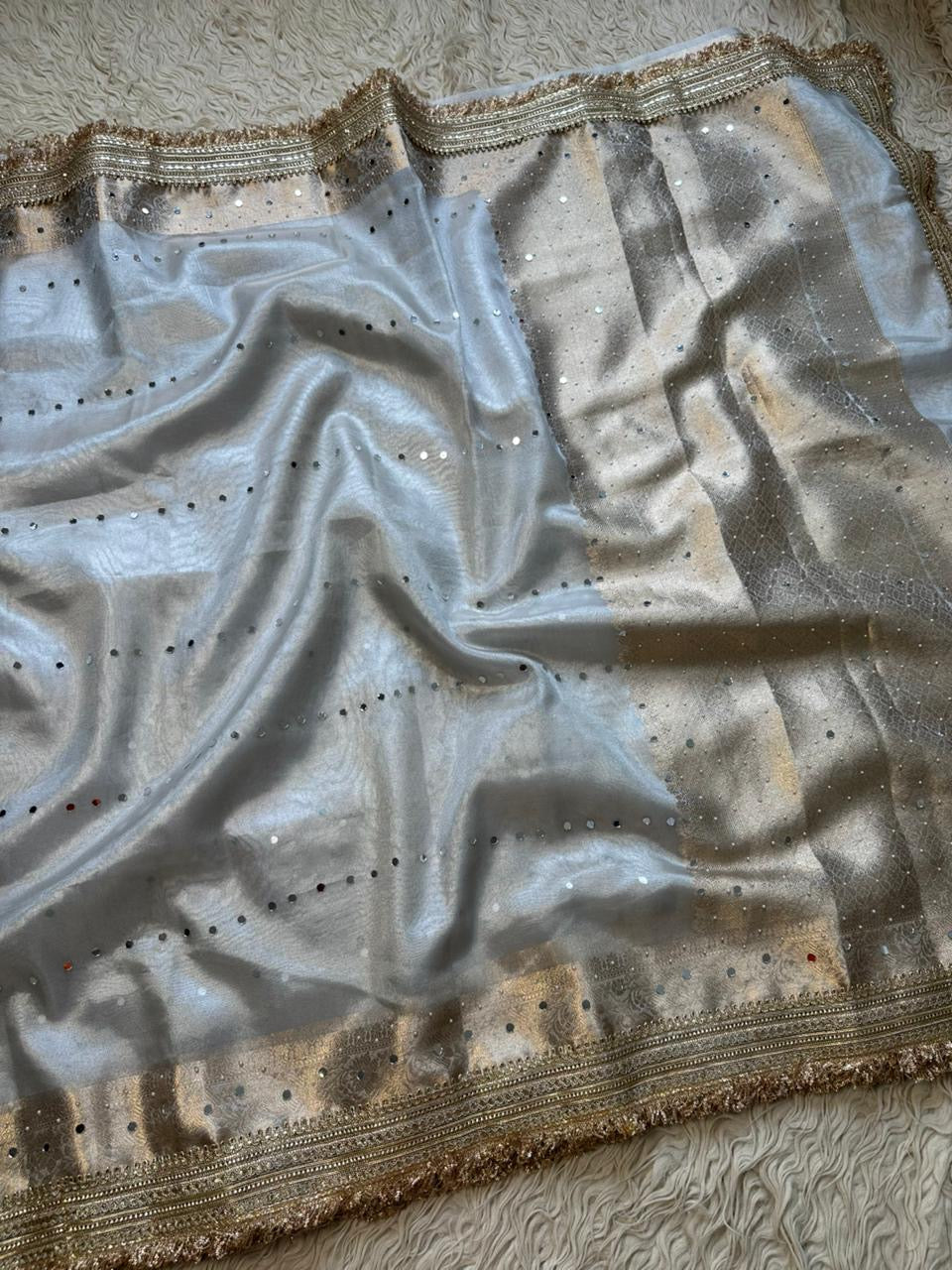 Banarasi maharani tissue in daimond avtar saree