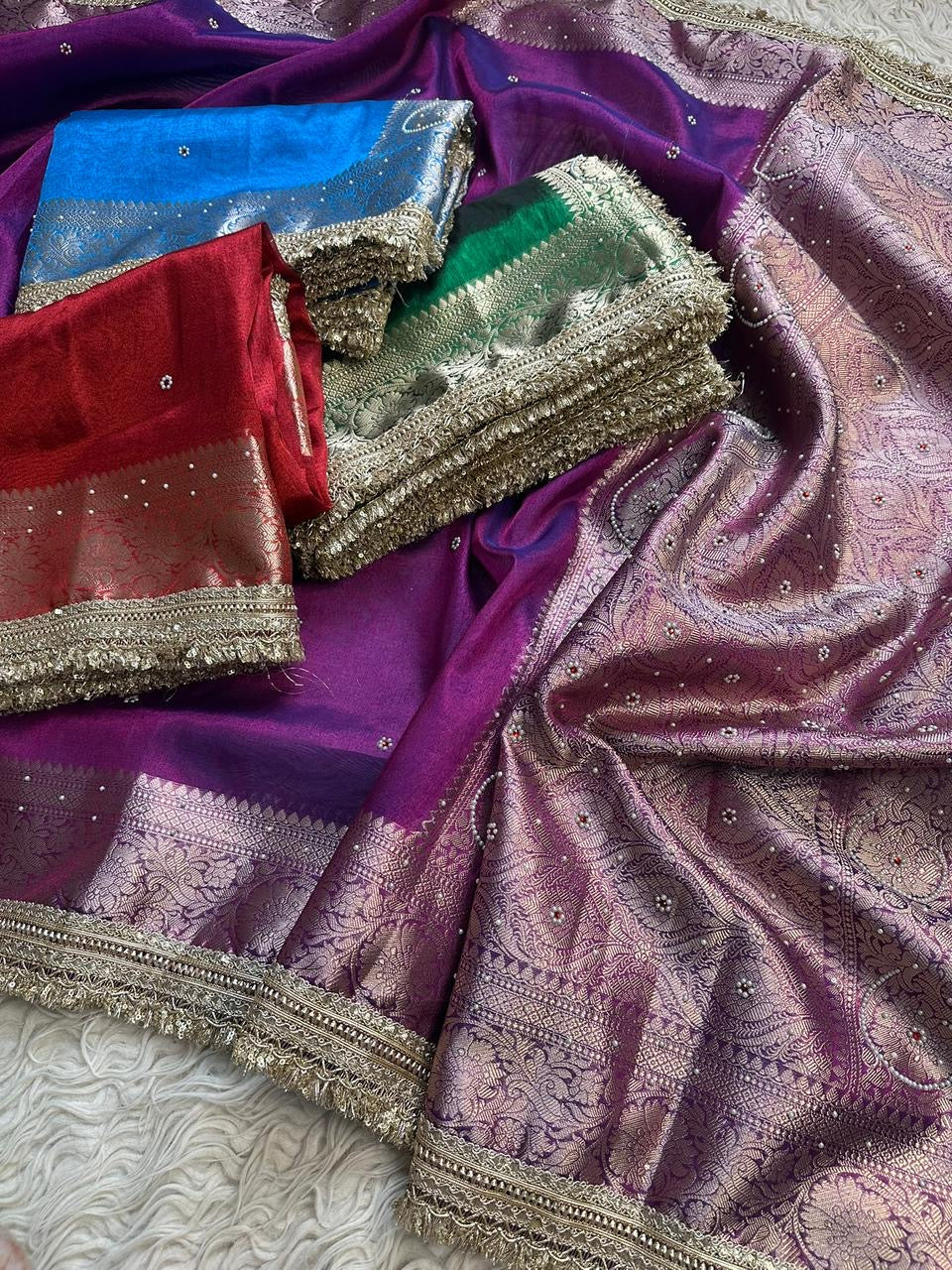 Banarasi maharani tissue saree