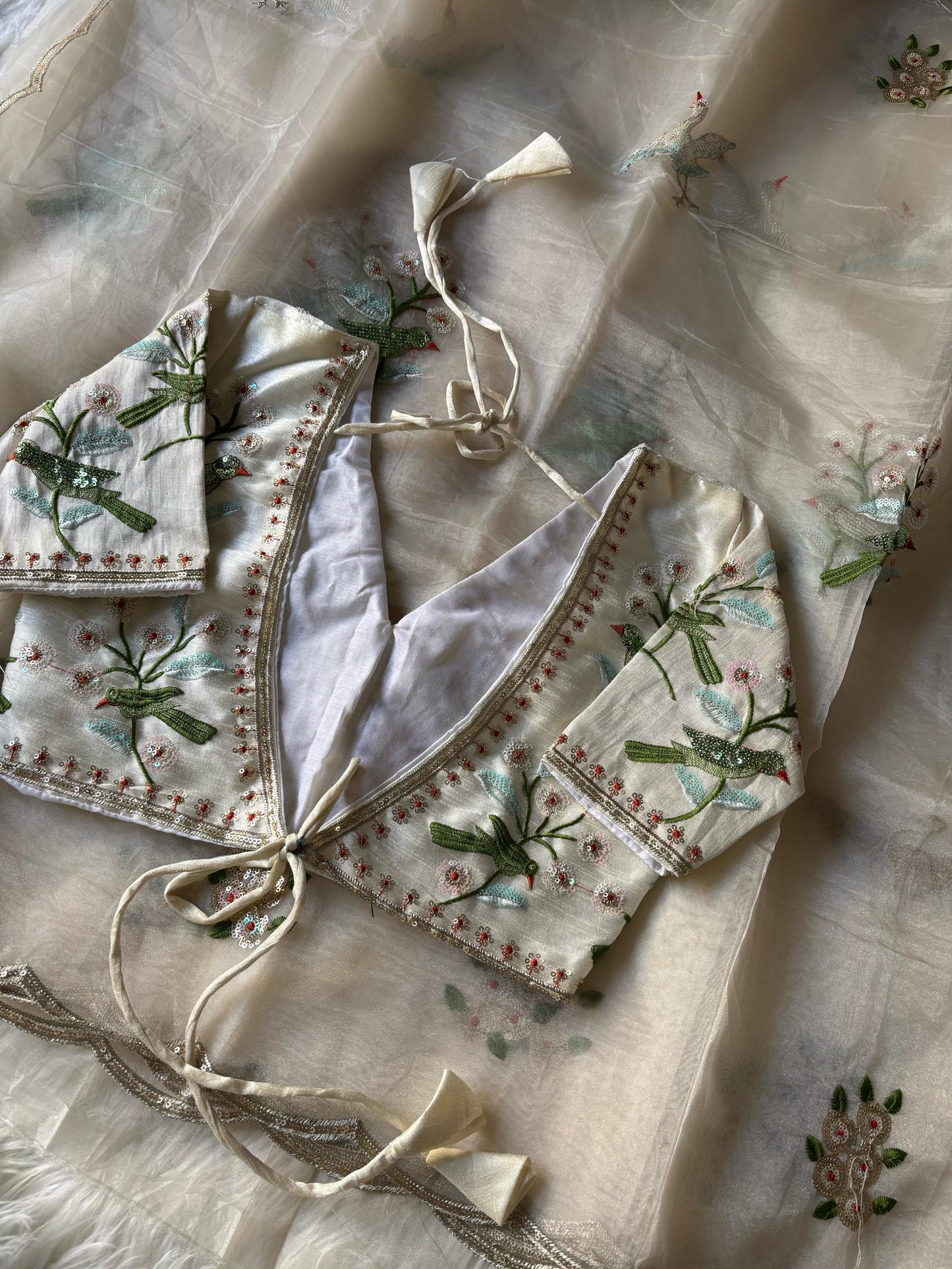 Pure soft organza saree