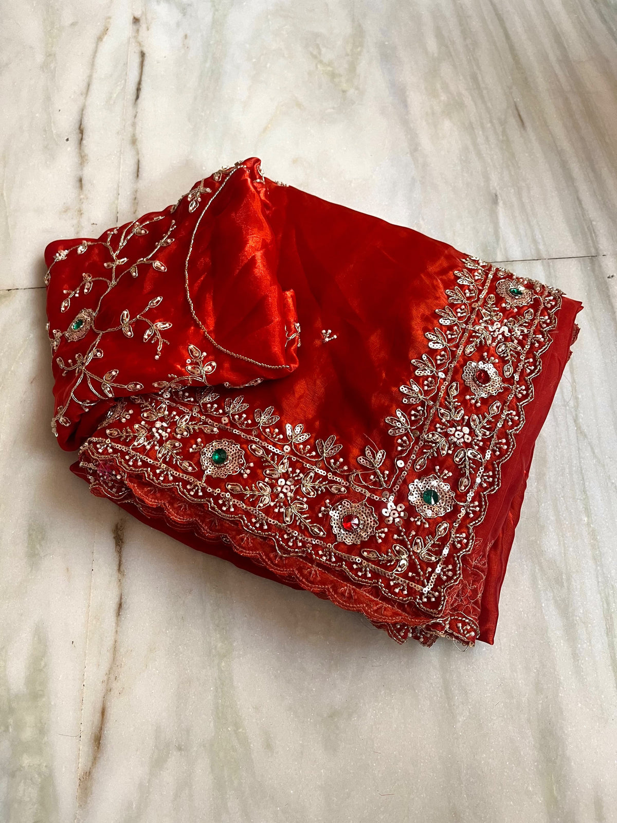 Pure satin silk saree