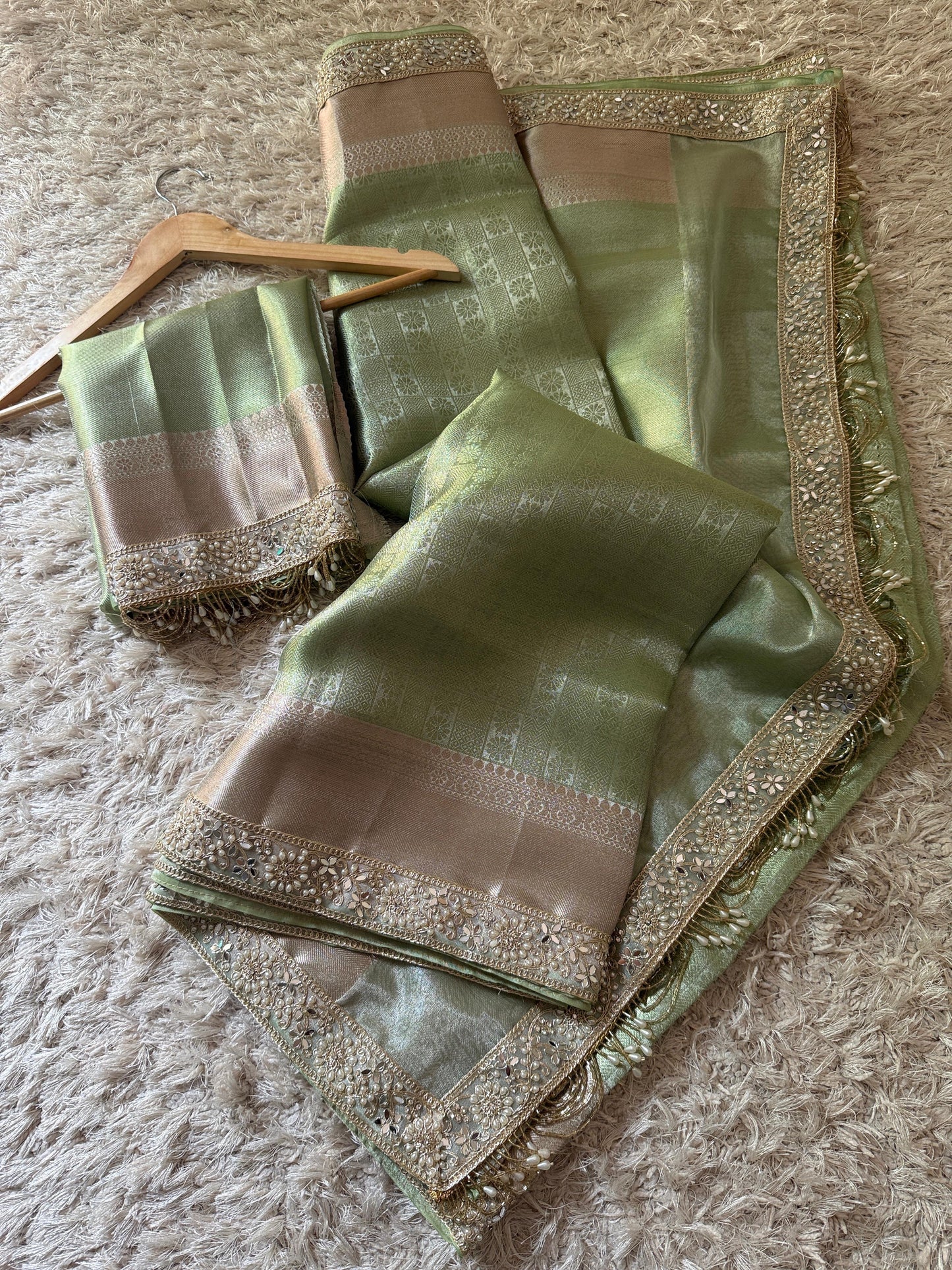 Banarasi Kanjivaram Bridal Katan Tissue Silk Saree