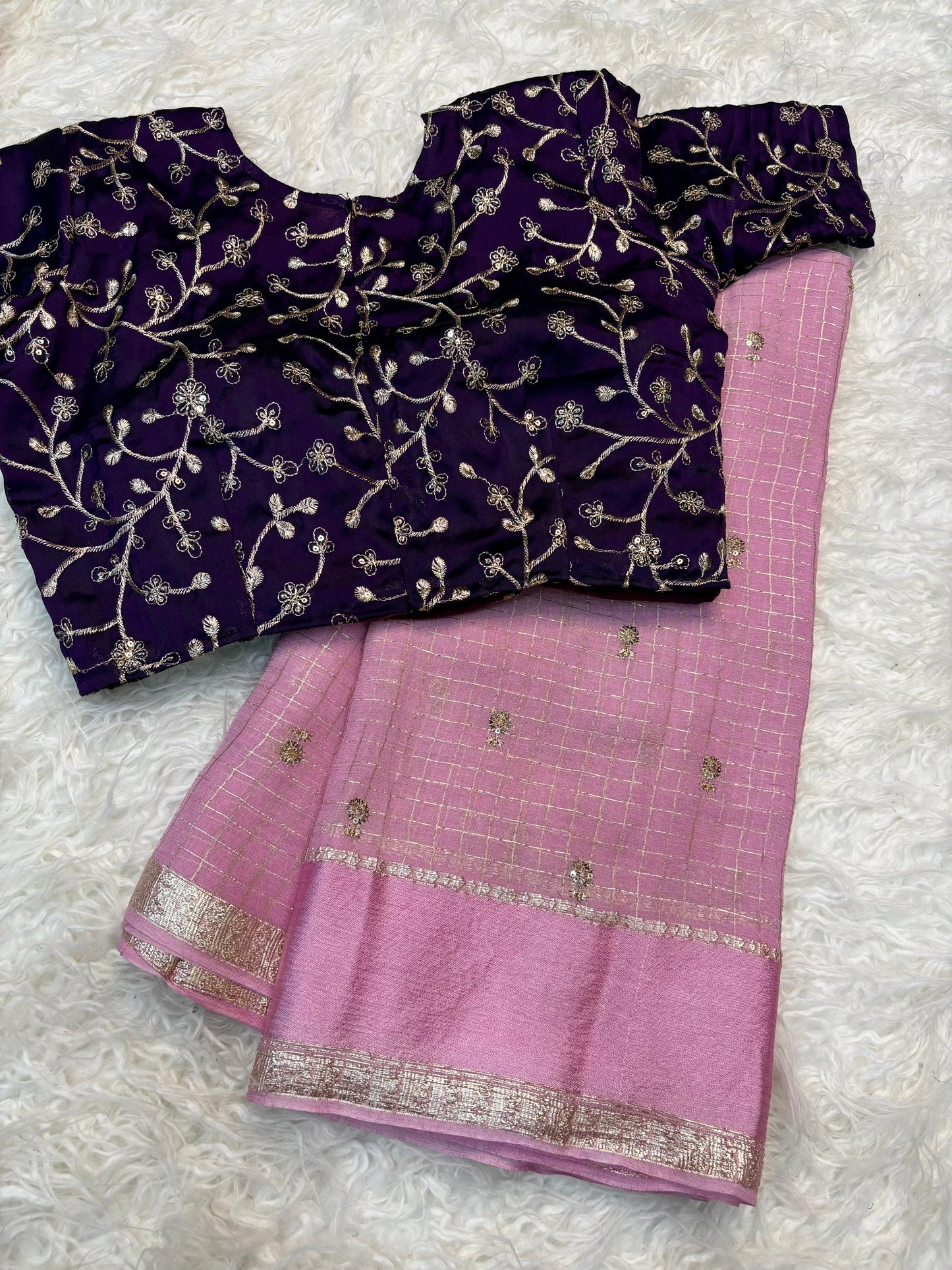 Pure viscose georgette saree
