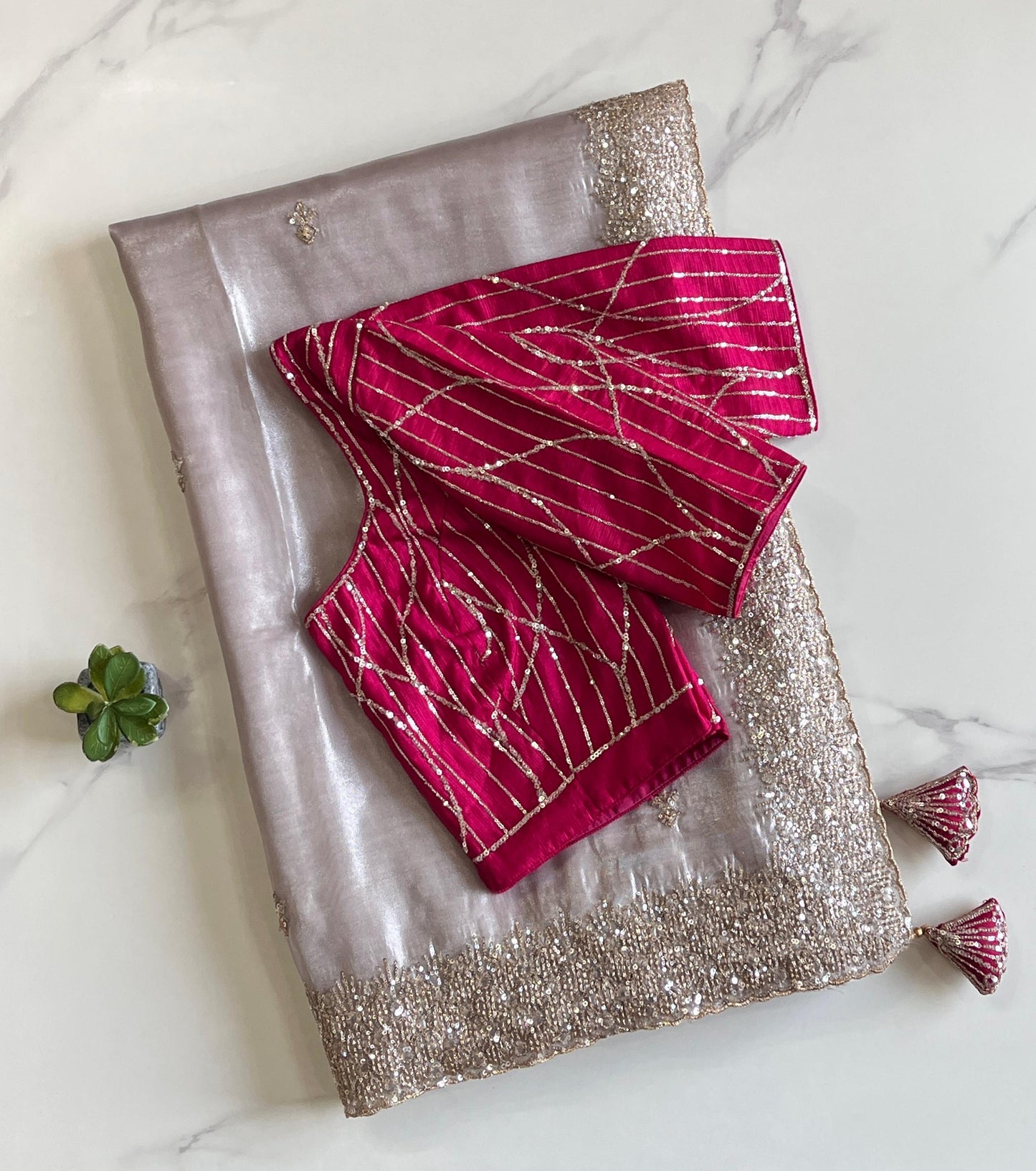 Pure tissue saree