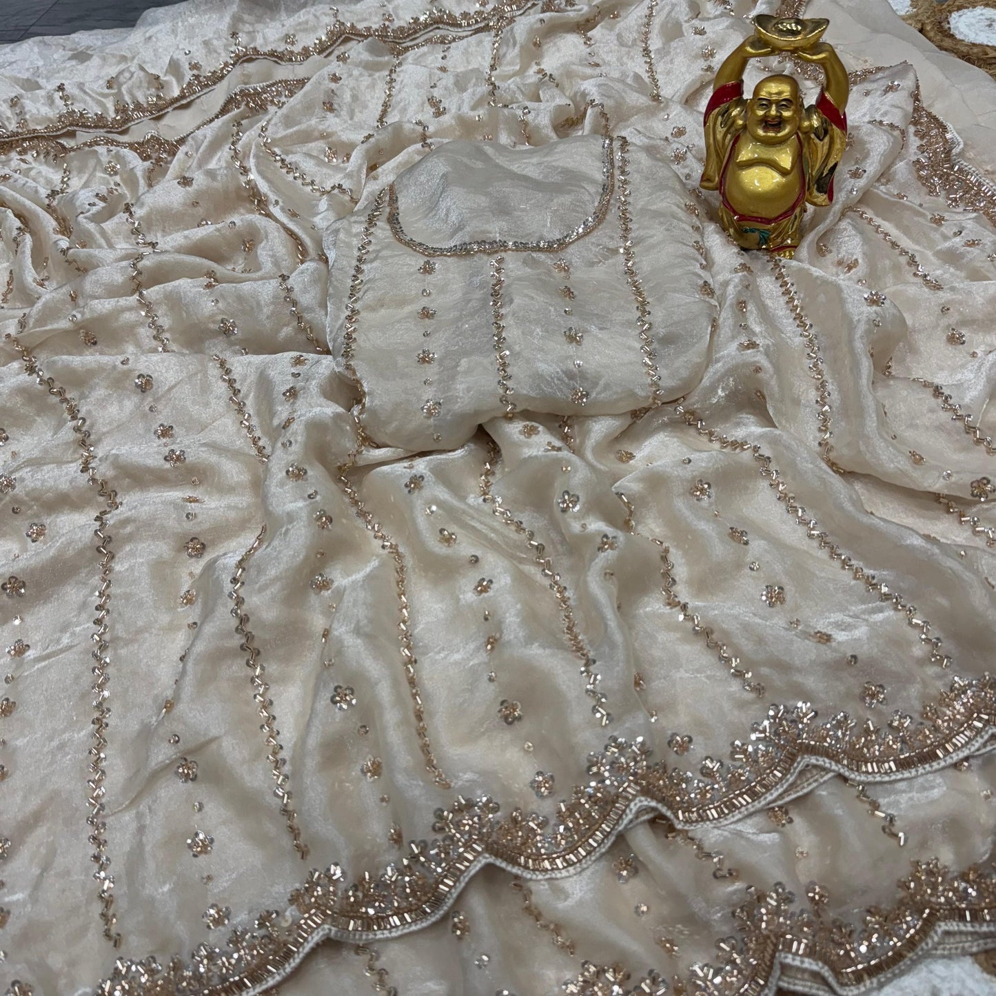 Space silk saree