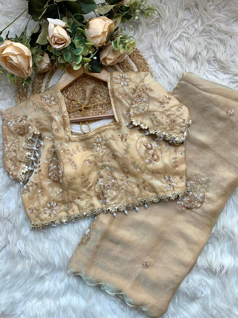 Space silk saree
