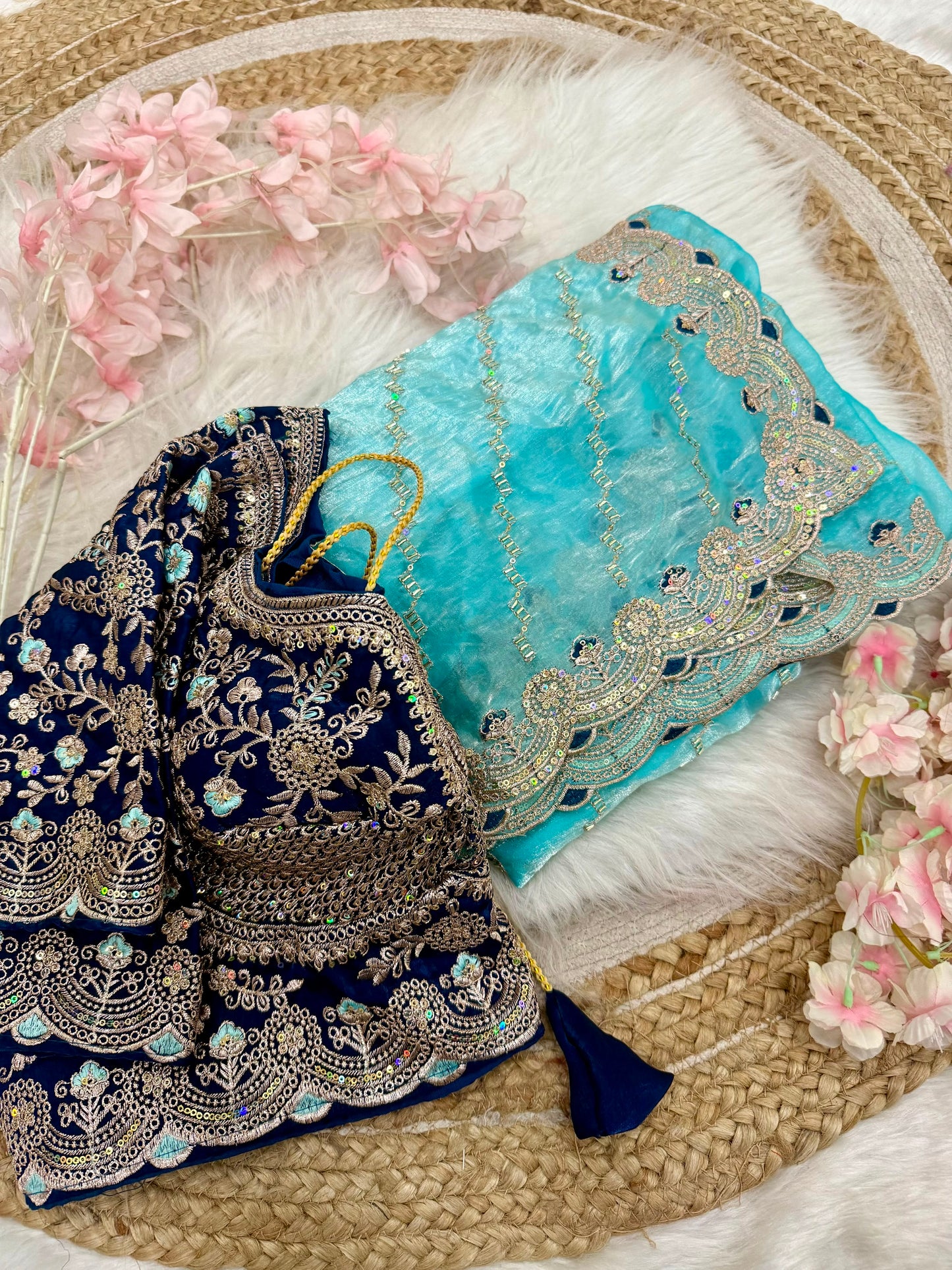 Space silk saree