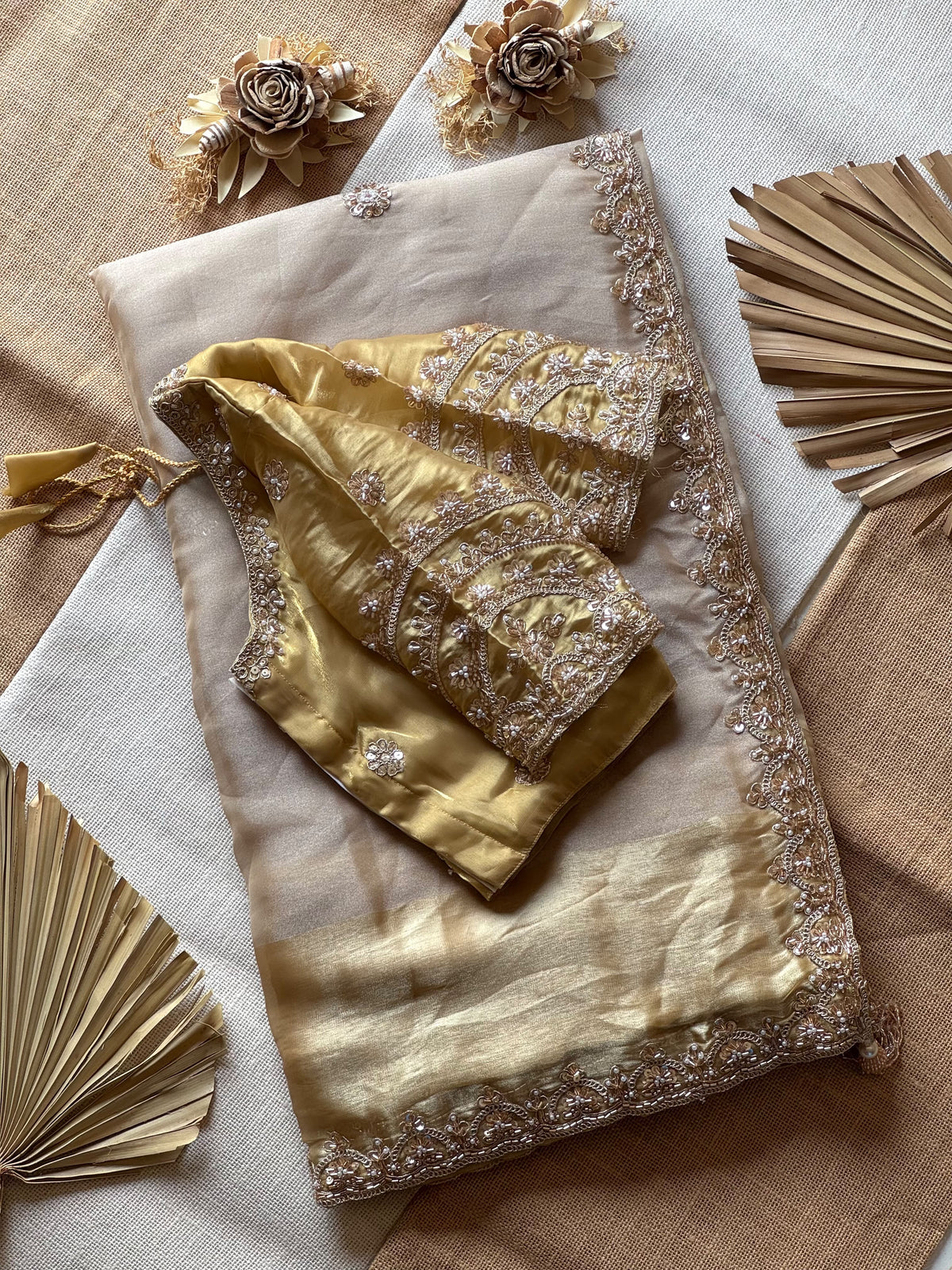 Space silk saree