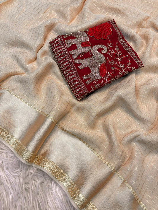 Viscose Georgette saree