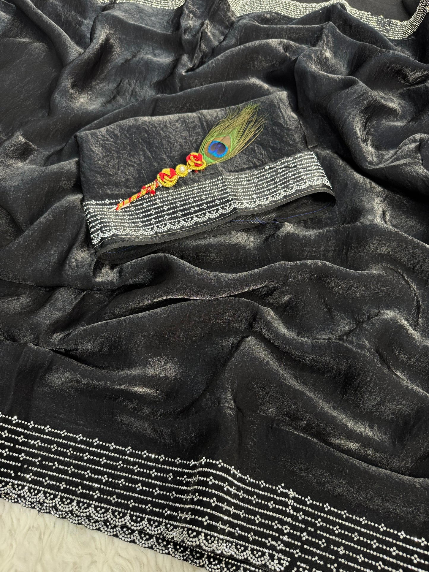 Space silk saree