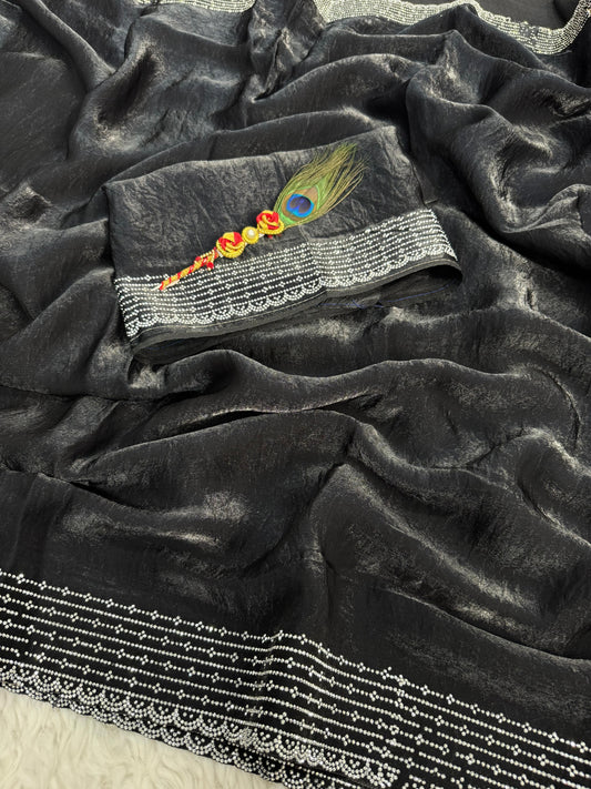 Space silk saree