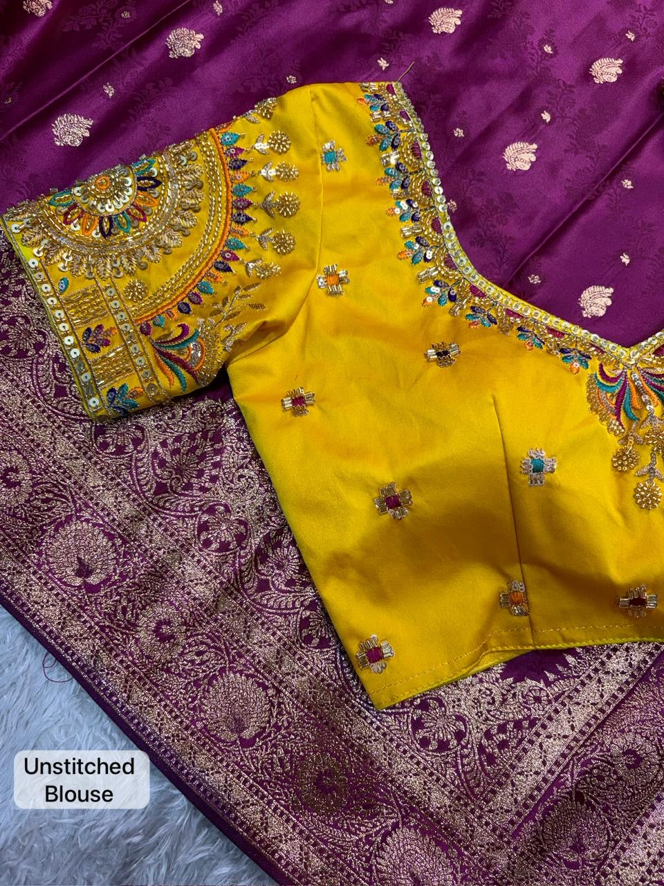 Banarasi satin silk saree