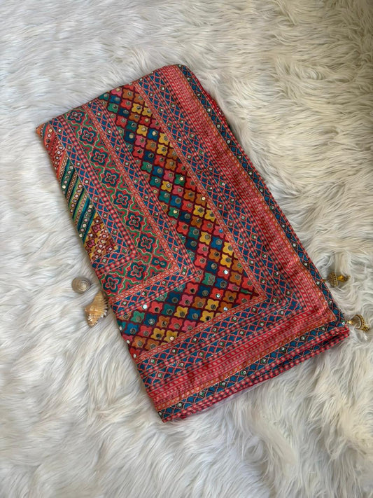 Soft Chinnon with beautiful print