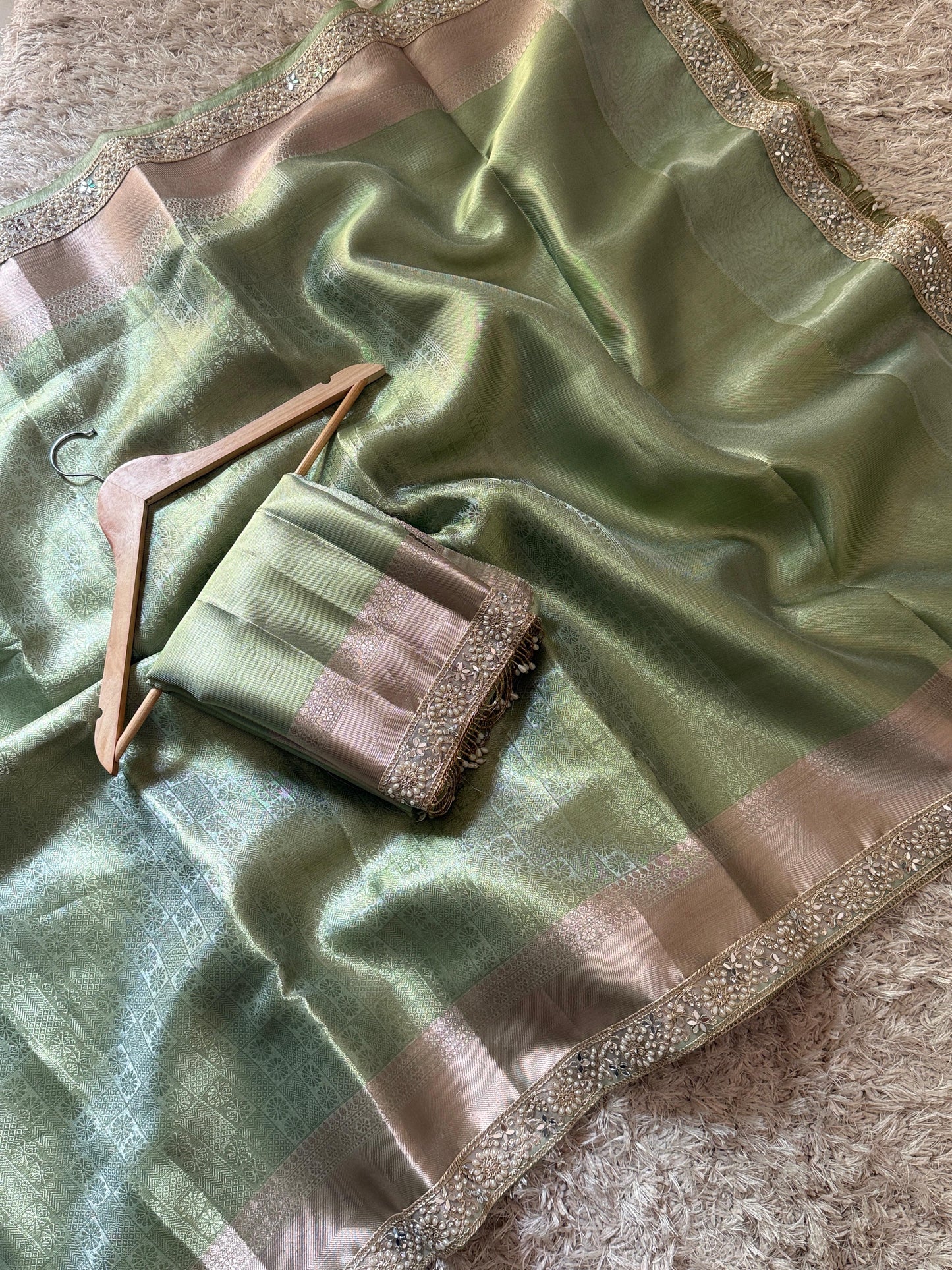 Banarasi Kanjivaram Bridal Katan Tissue Silk Saree