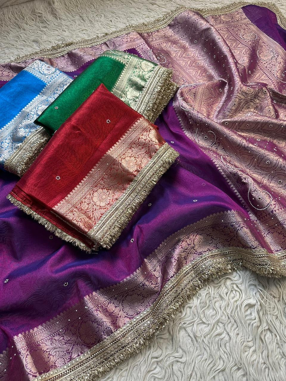 Banarasi maharani tissue saree