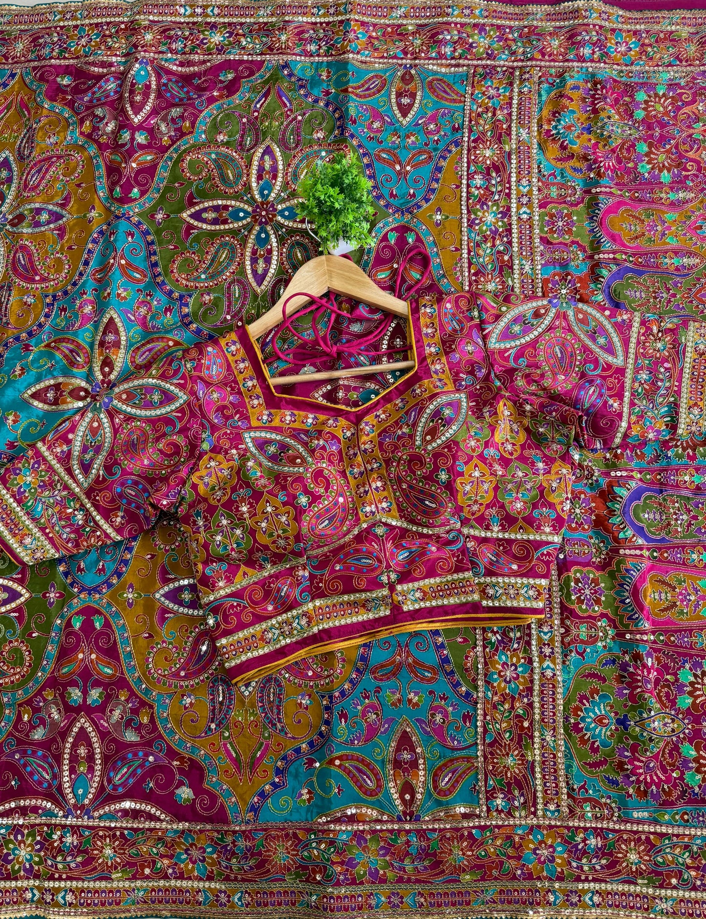 Pure Viscose Saree With Multi Colored