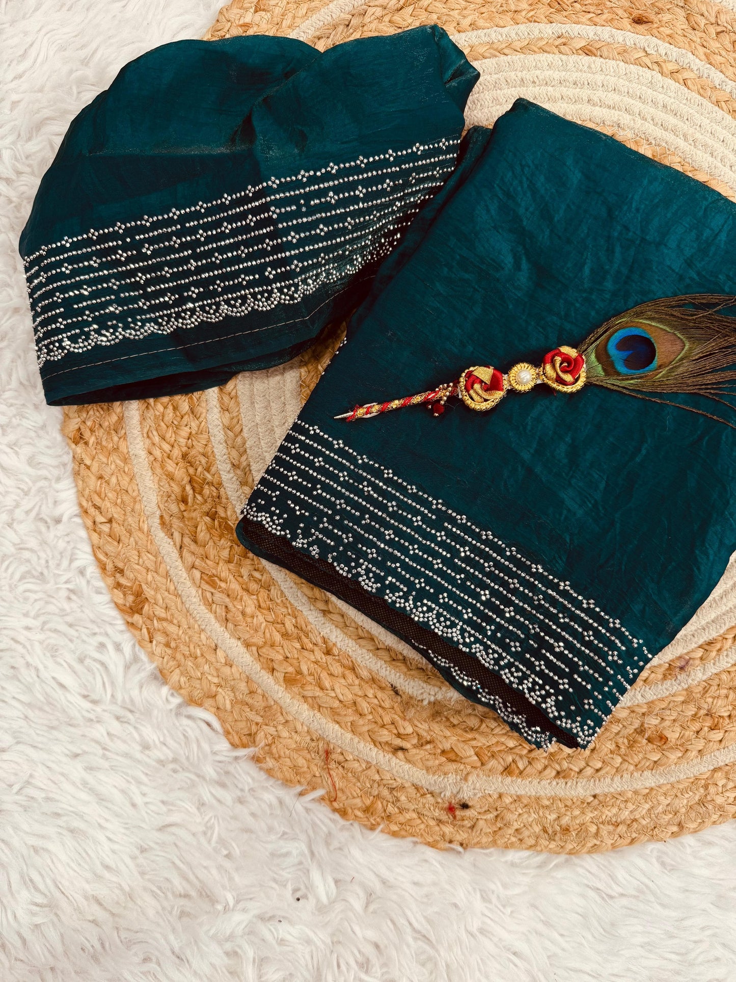 Space silk saree