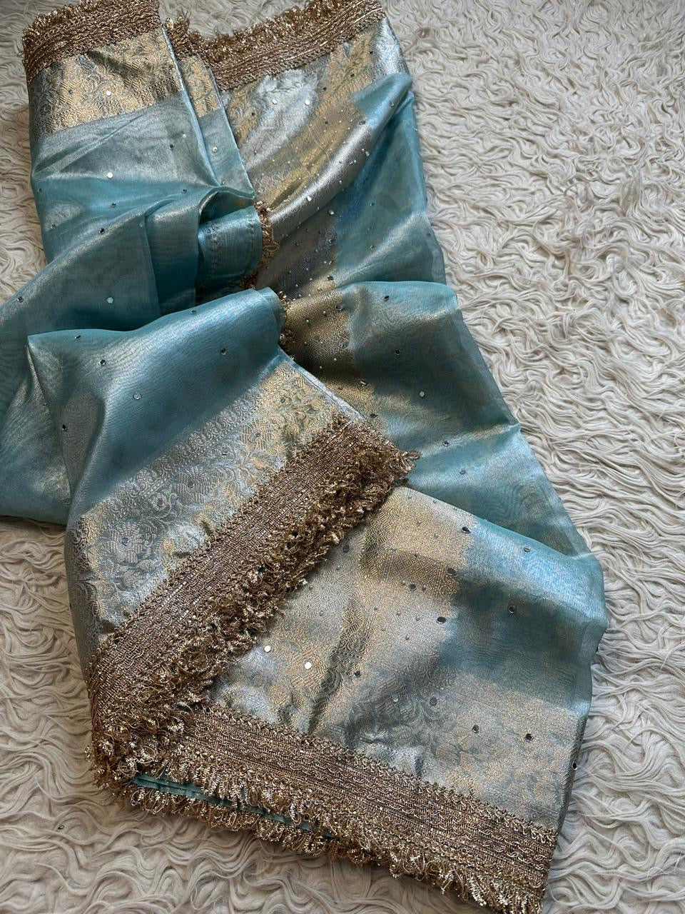 Banarasi maharani tissue in daimond avtar saree