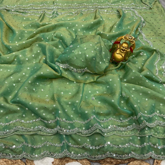 Space silk saree