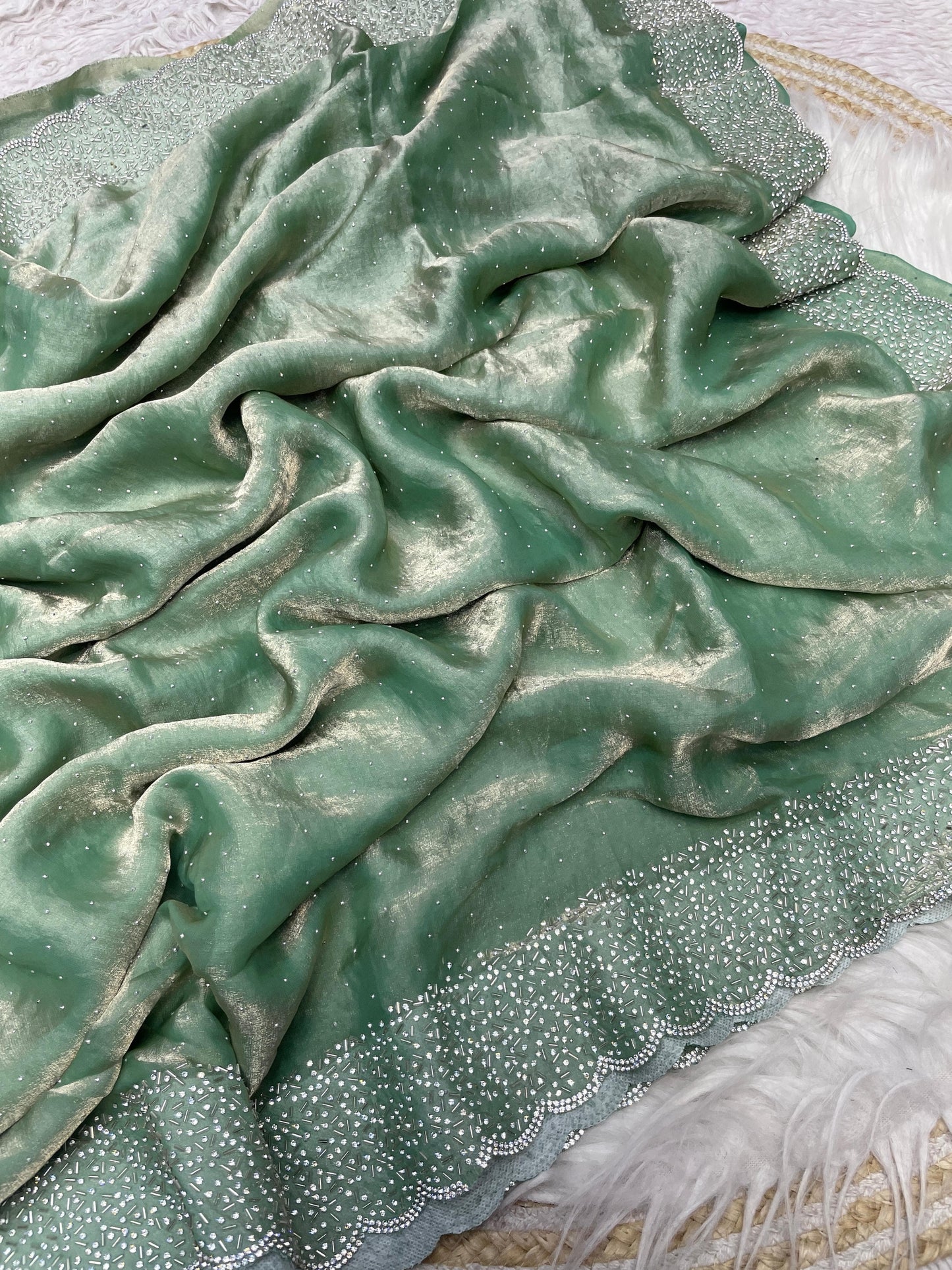 Space silk saree