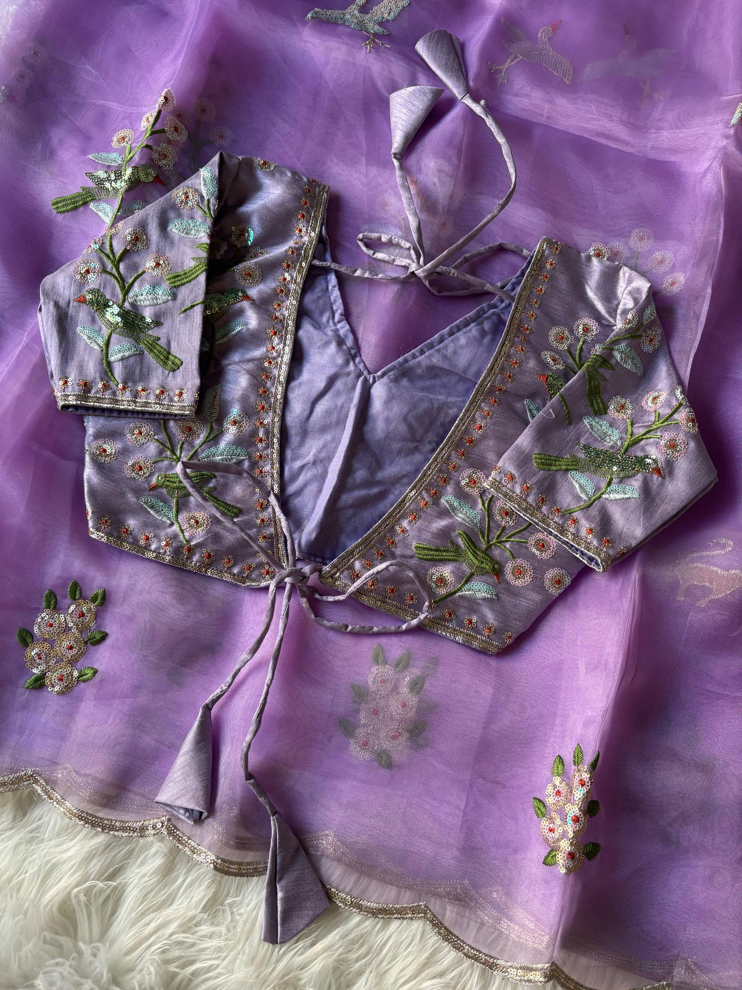 Pure soft organza saree