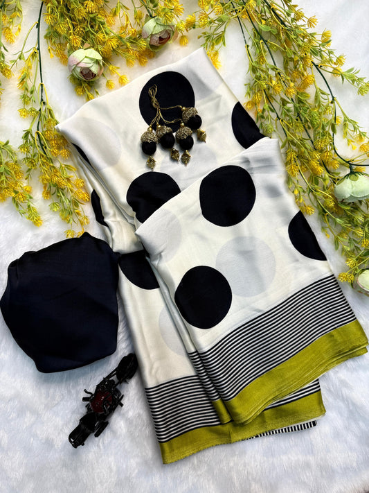 Creap silk saree