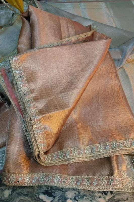 Banarasi soft  kanchipuram Tissue silk saree