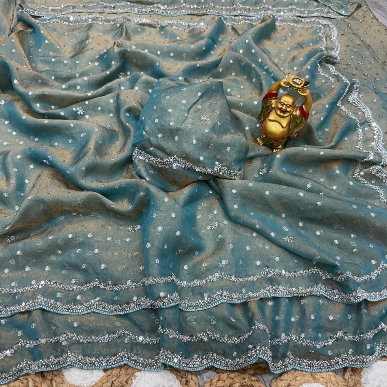 Space silk saree