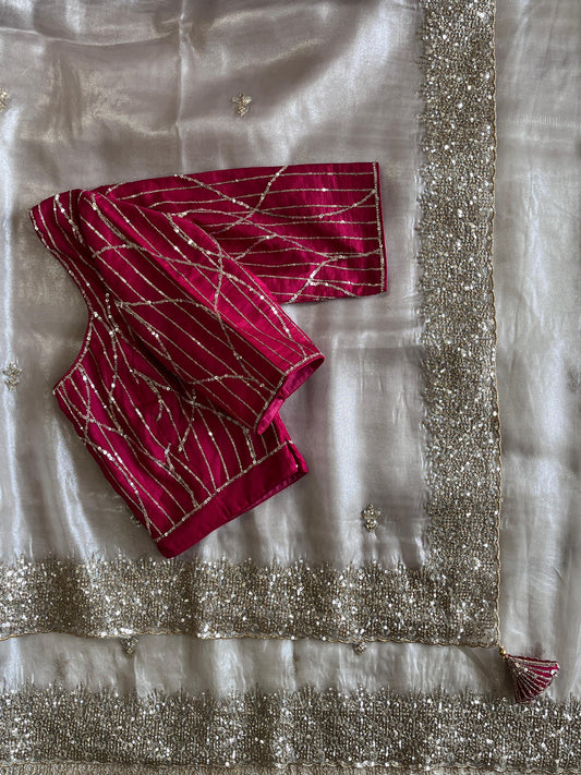 Pure tissue saree