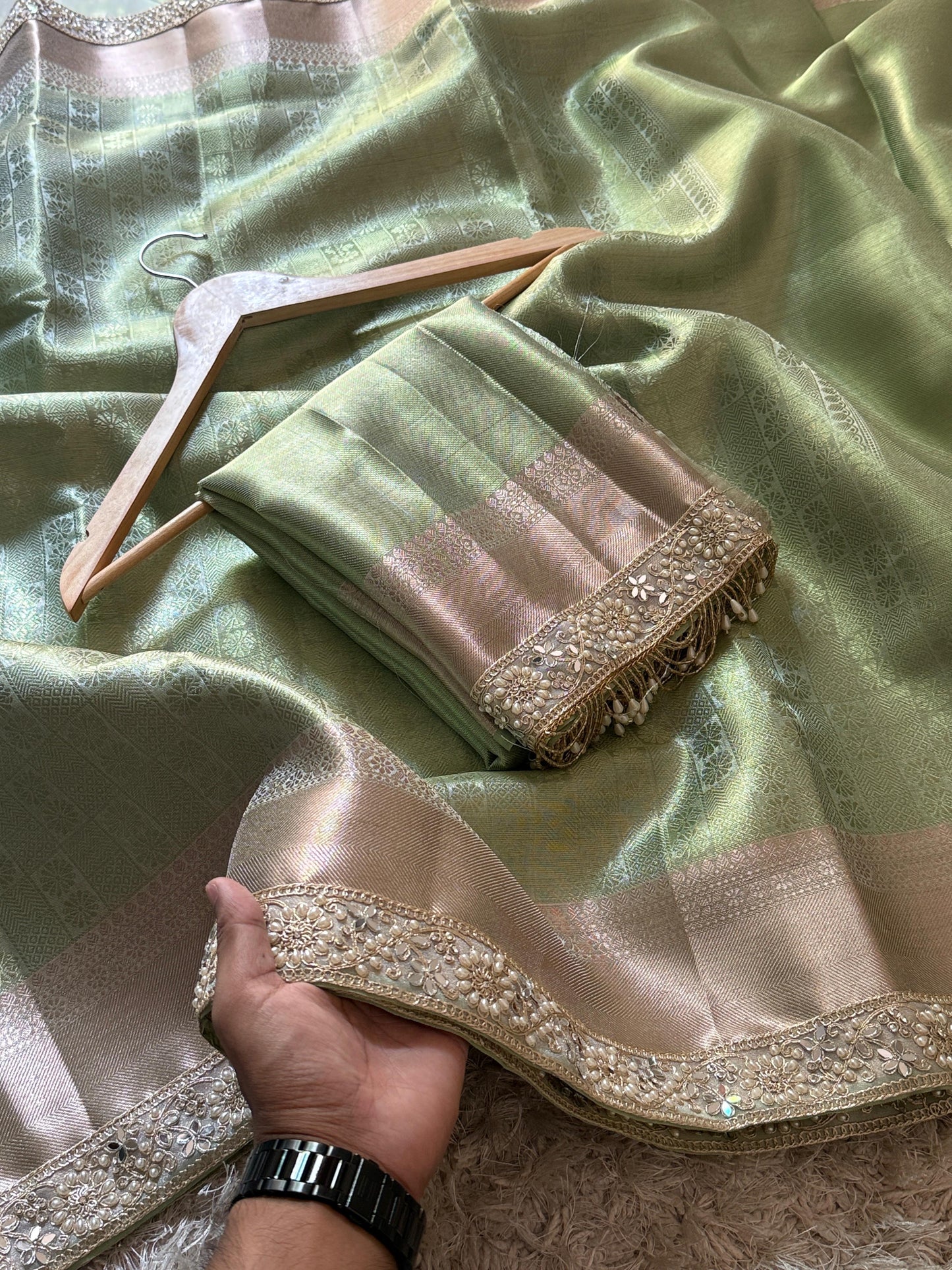 Banarasi Kanjivaram Bridal Katan Tissue Silk Saree