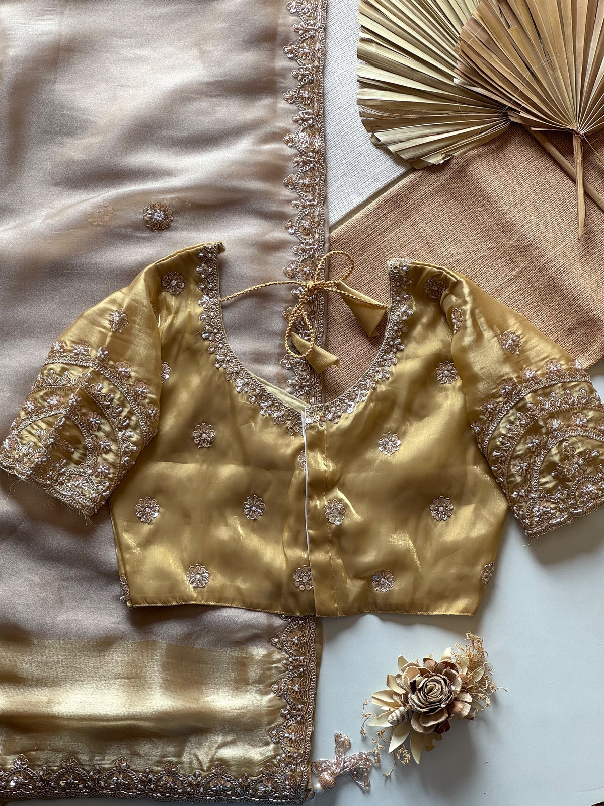 Space silk saree