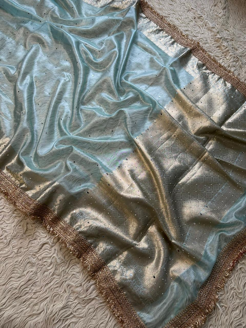Banarasi maharani tissue in daimond avtar saree