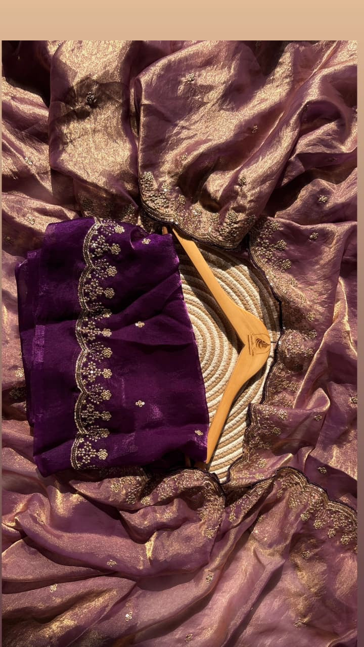 Satin silk saree