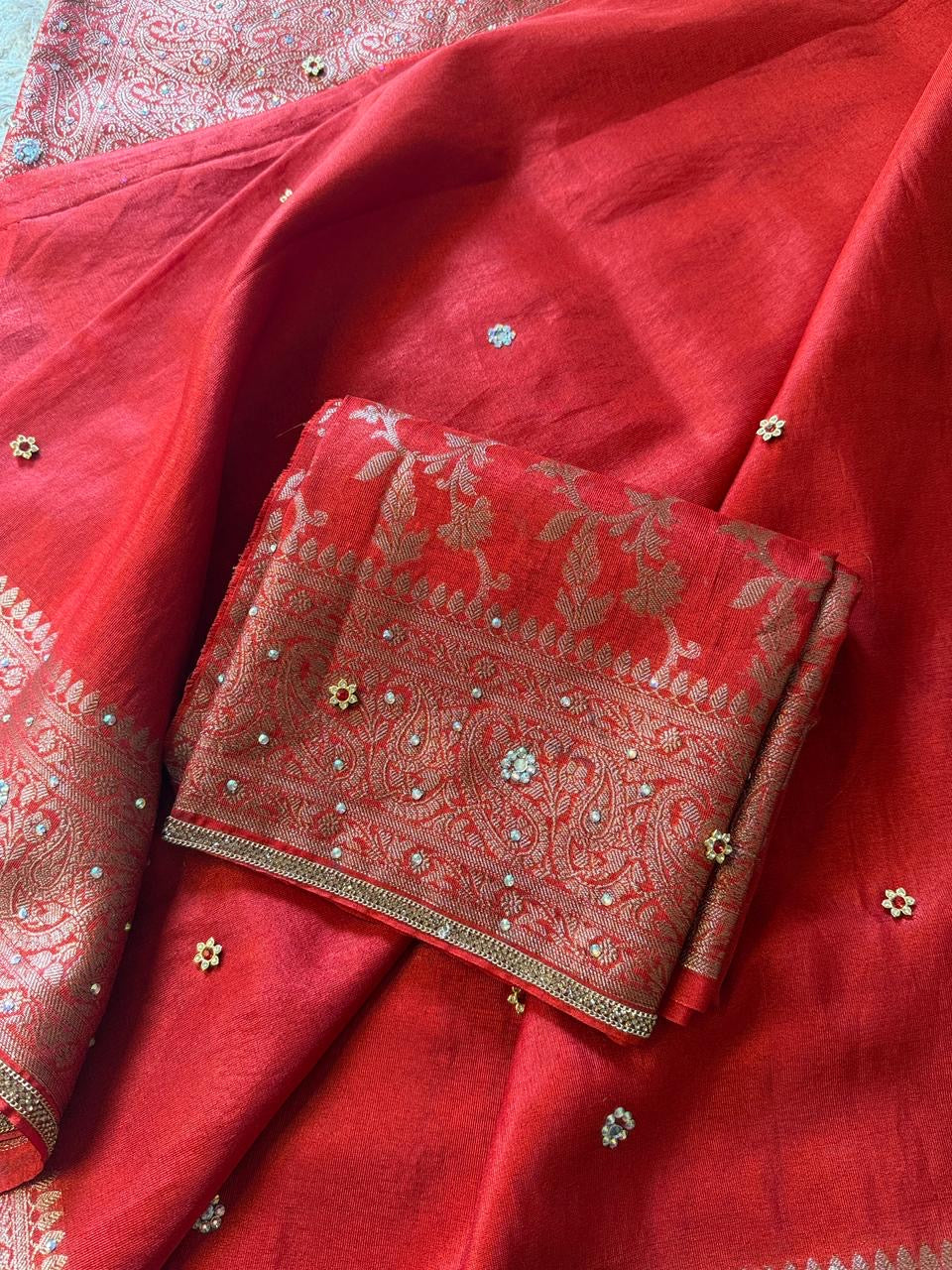 Banarasi Katan Tissue Silk Saree