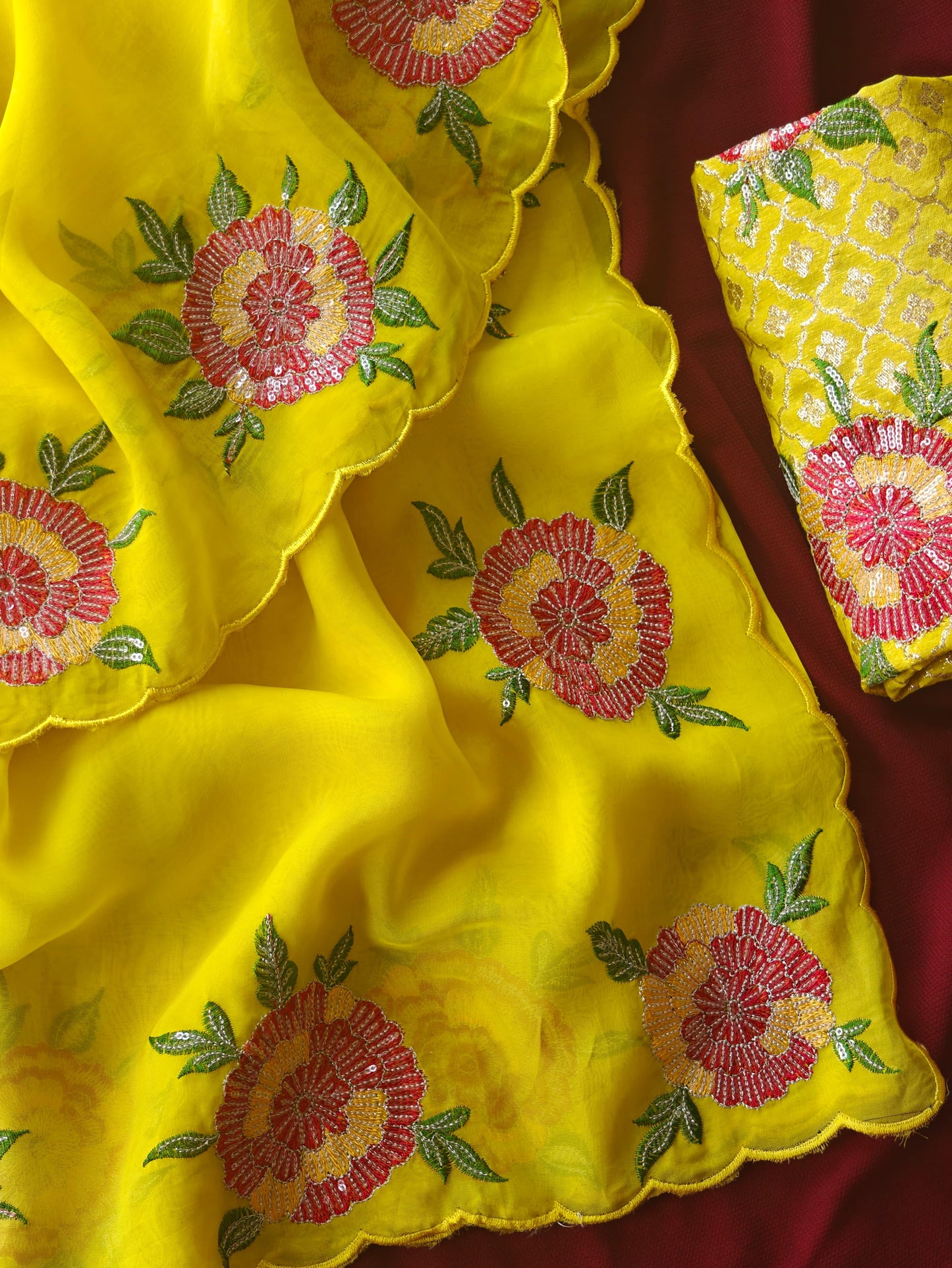 Pure organza sarees