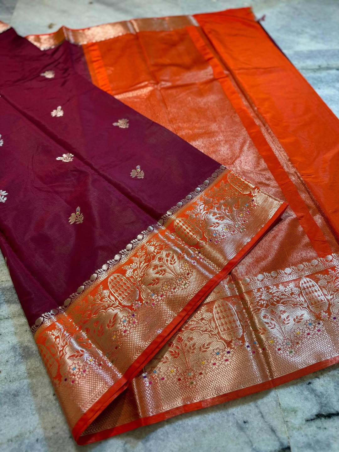 Banarasi katan silk saree