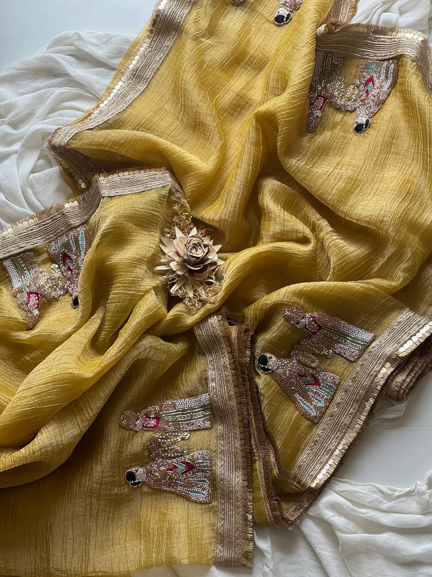 Pure soft Banarasi tissue silk saree