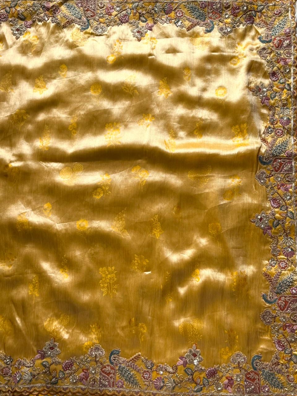 Pure soft dola silk saree