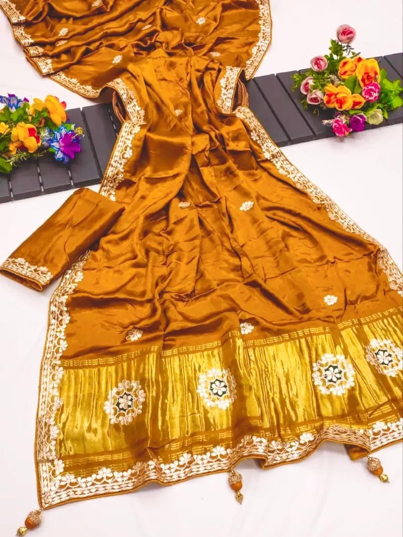 Bandhej Saree(Gala Pallu)