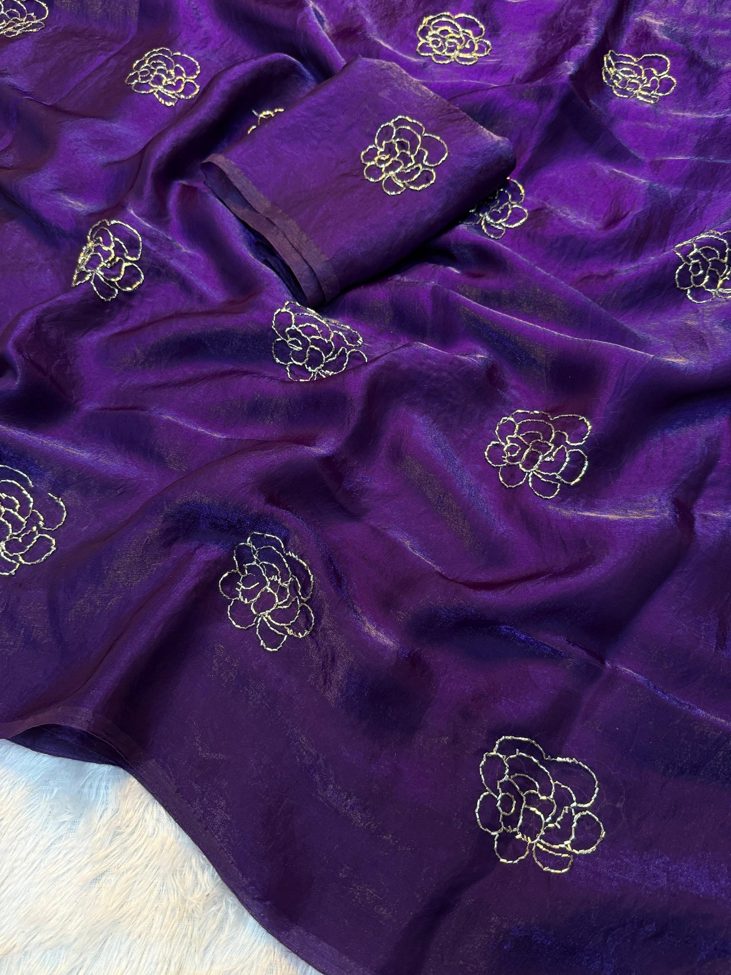 Space silk saree