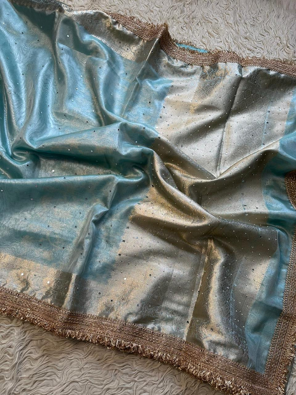 Banarasi maharani tissue in daimond avtar saree