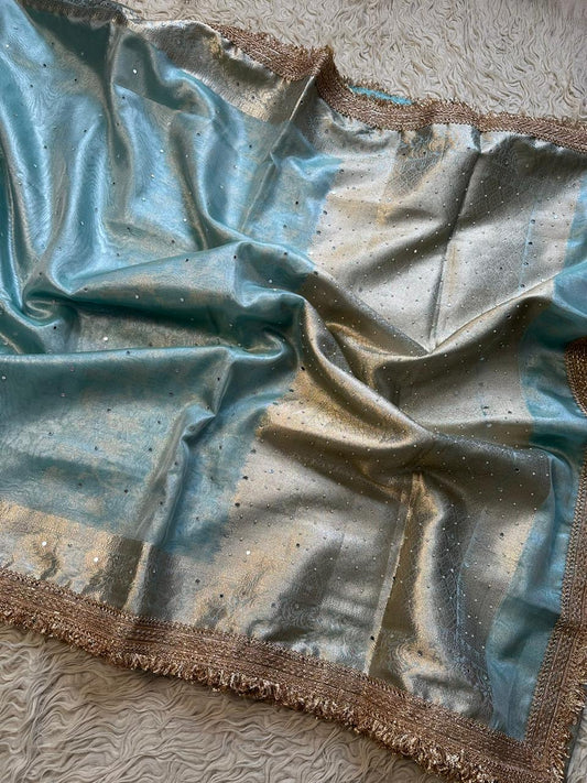 Banarasi maharani tissue in daimond avtar saree