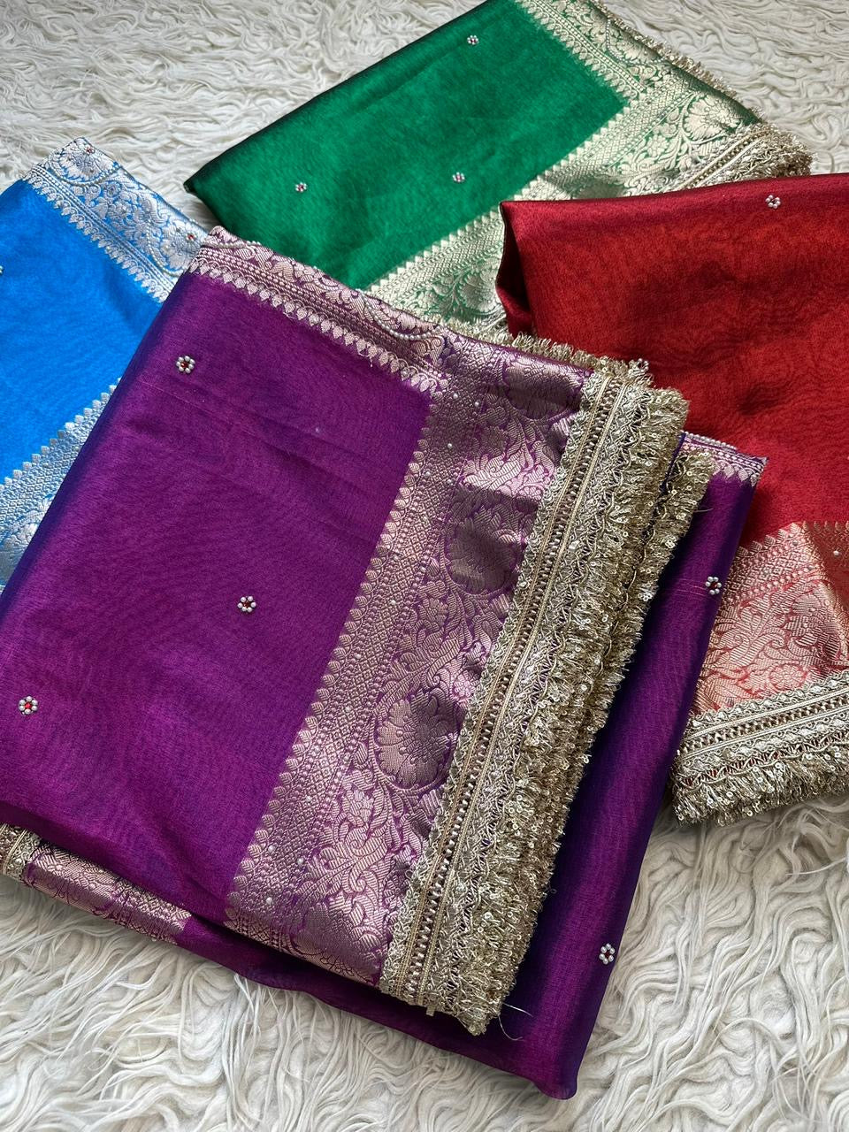 Banarasi maharani tissue saree