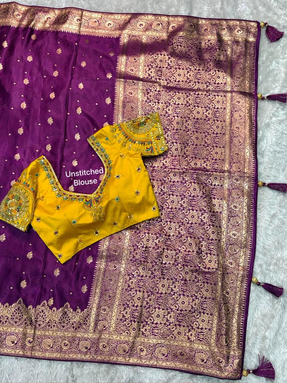 Banarasi satin silk saree