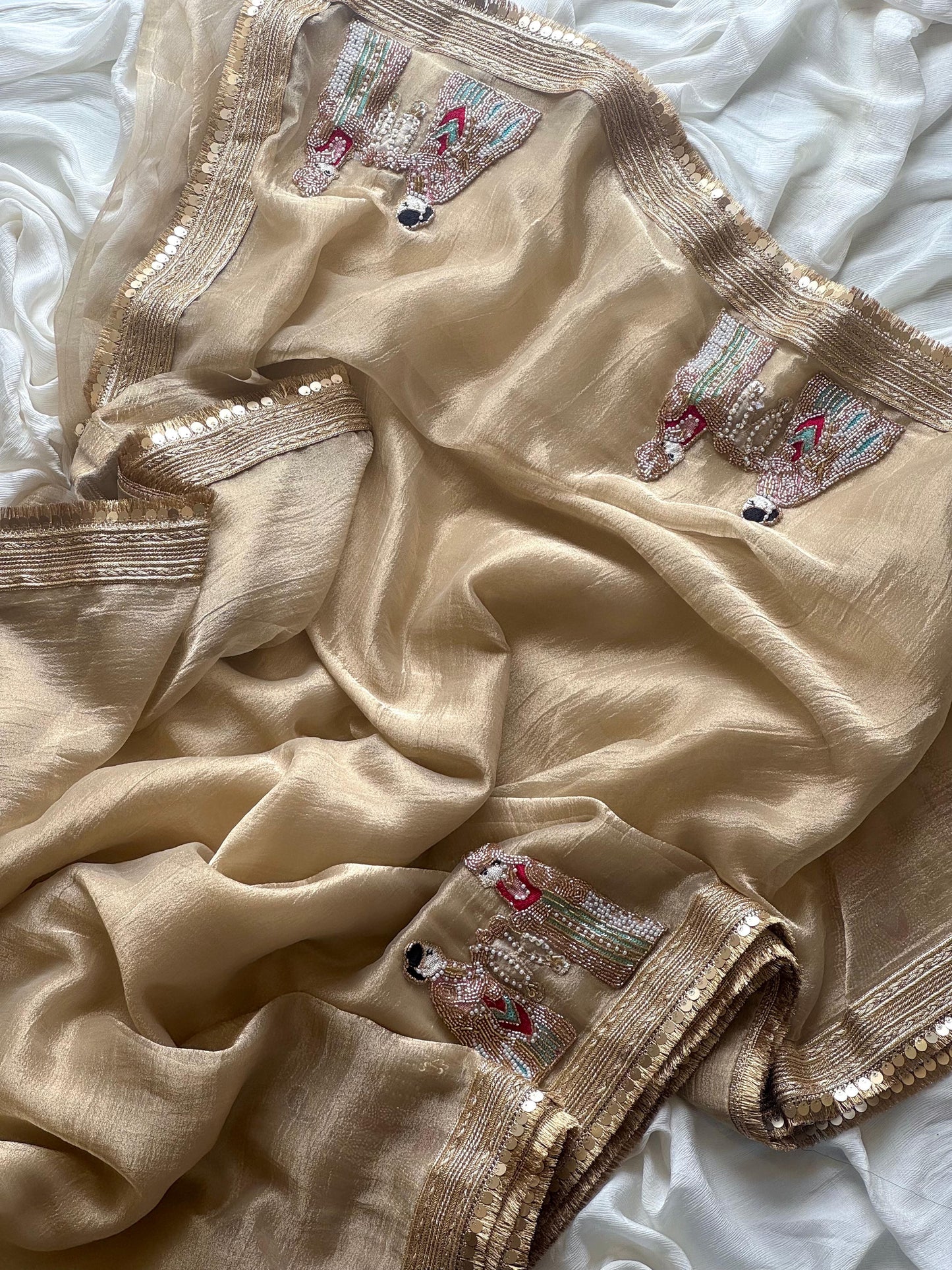 Pure soft Banarasi tissue silk saree