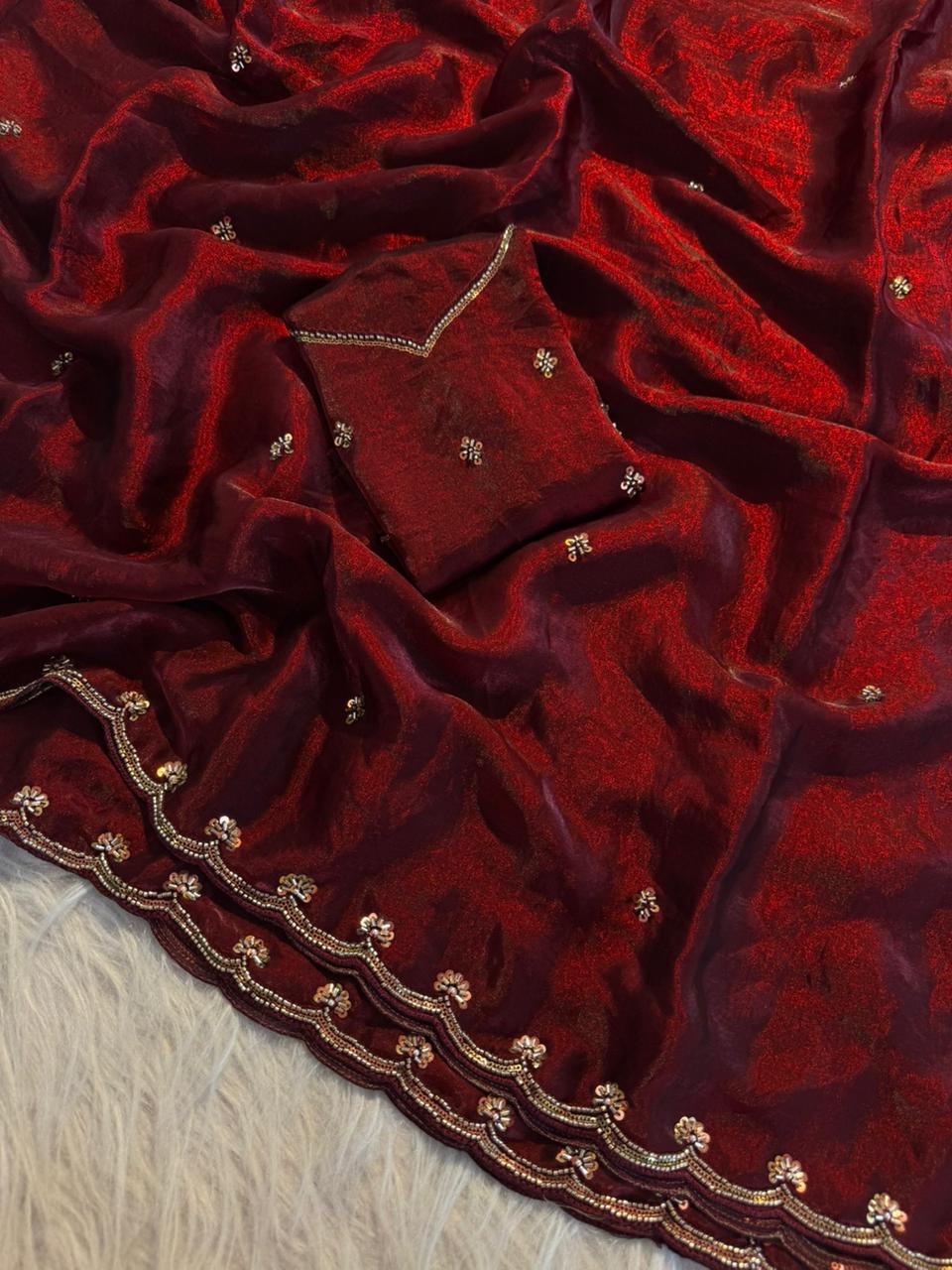 Space silk saree
